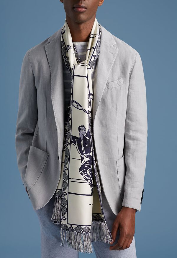 Paul Stuart Linen Jacket & Knitwear Detail, image 1